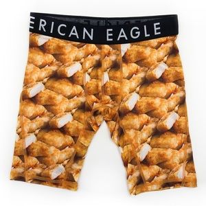 American Eagle Chicken Nuggets Flex Boxer Briefs Mens Small Underwear Funny Gift